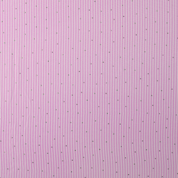 CO Popeline fabrik Streifen Rosa