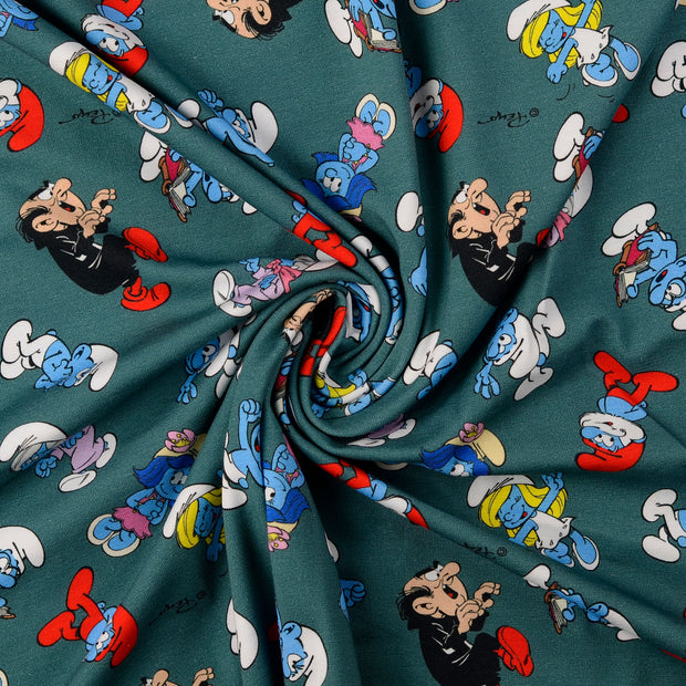 Cotton Jersey fabric petrol 