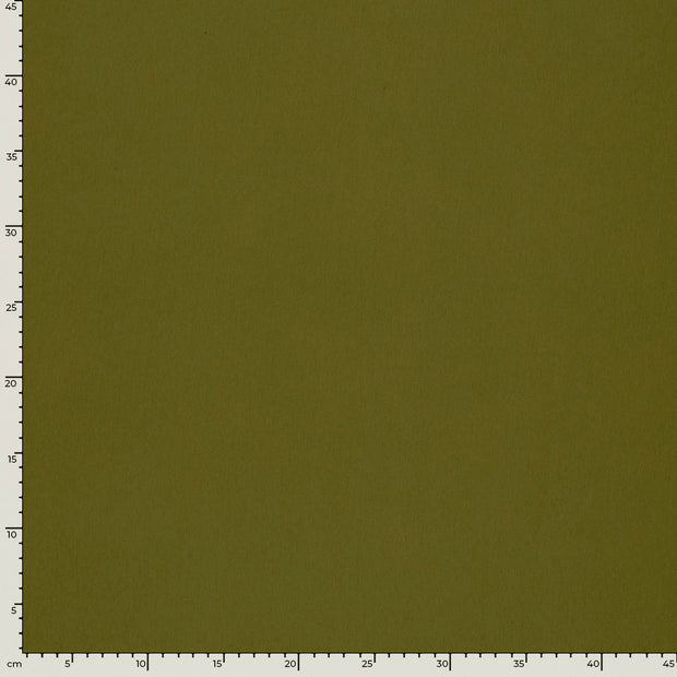 Crêpe tissu Unicolore Vert kaki