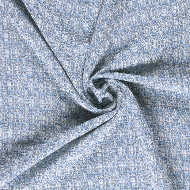 Bouclé tissu Indigo fil teint 
