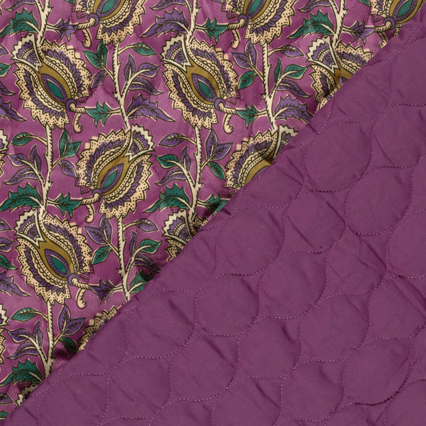 Velours tissu fleurs imprimé 