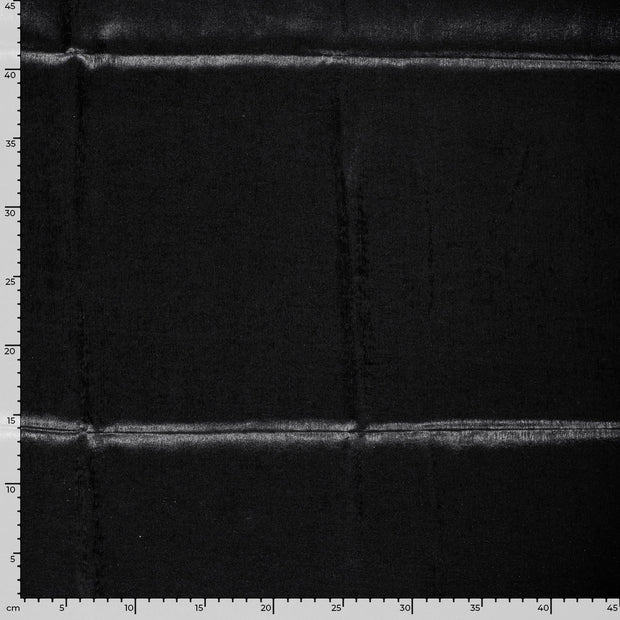 Satin tissu Unicolore Noir