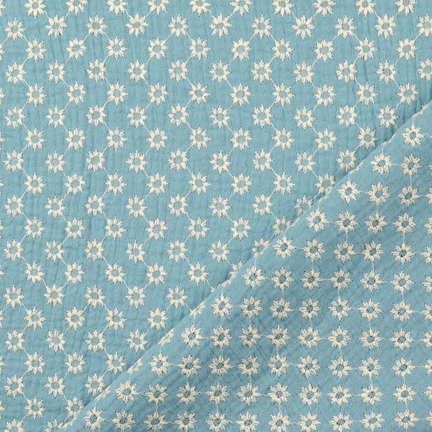 Muslin fabric turquoise 