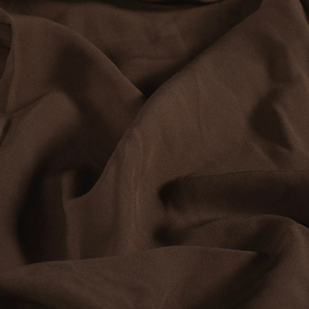 Viscose Poplin fabric Unicolour Brown