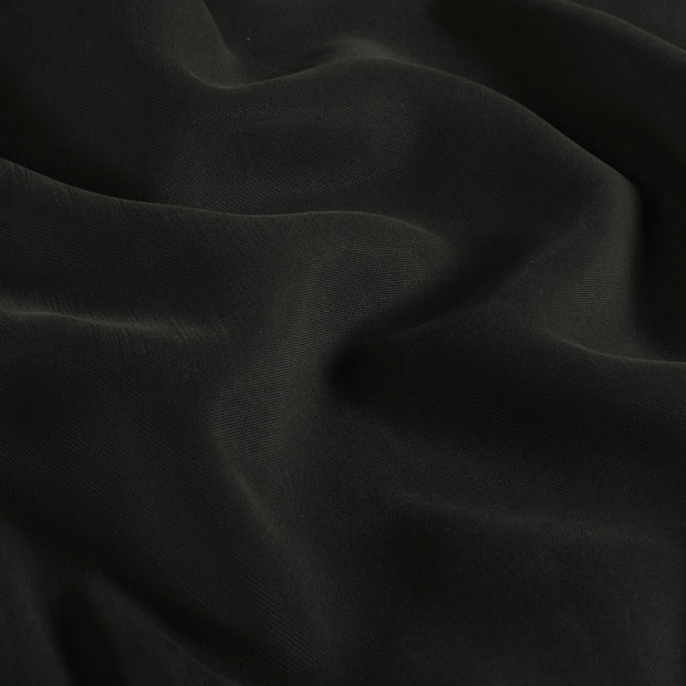 Viscose Twill fabric Unicolour Black
