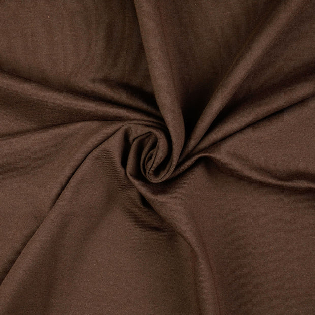 French Terry fabrik braun 
