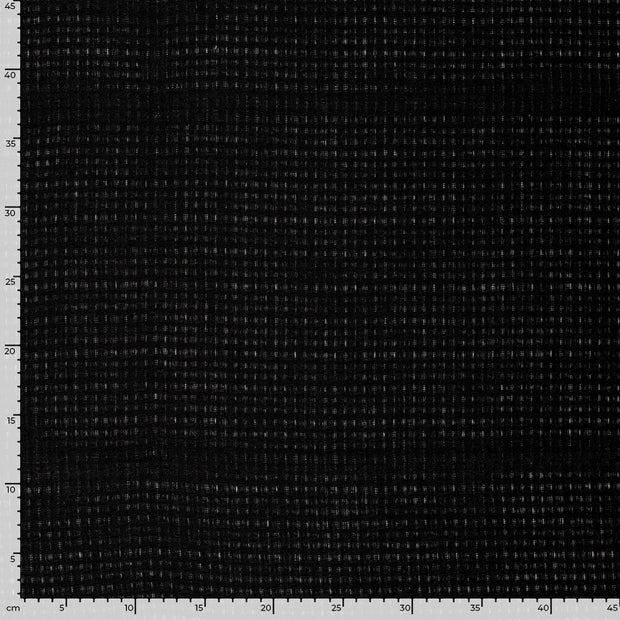 Jacquard fabrik Uni Schwarz