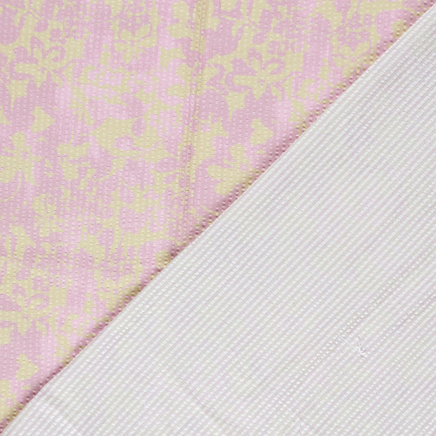  tissu fleurs Seersucker 