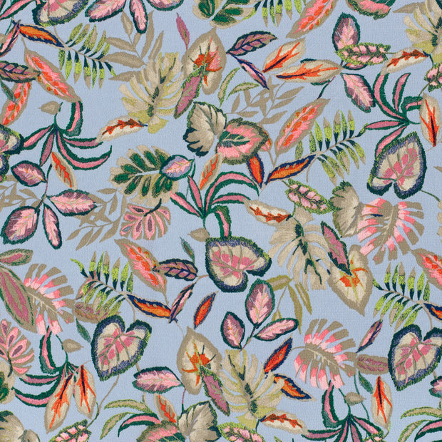 Polyester Bubble fabric Light Blue silk matte 