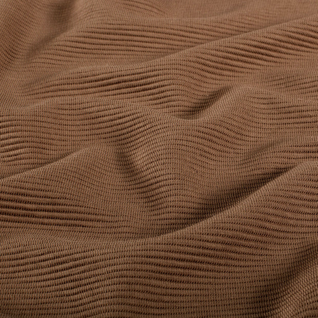 Ottoman jersey fabric Unicolour Camel