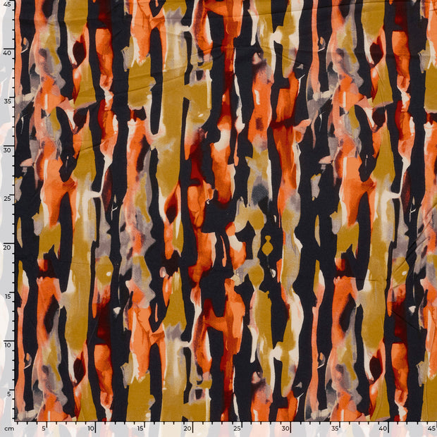 Viscose Vortex Jersey fabrik Abstrakt Ziegel