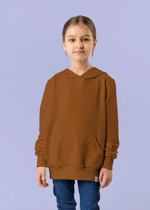 French Terry fabric Unicolour Caramel