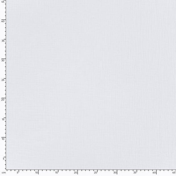 Muslin GOTS organic fabric Unicolour Optical White