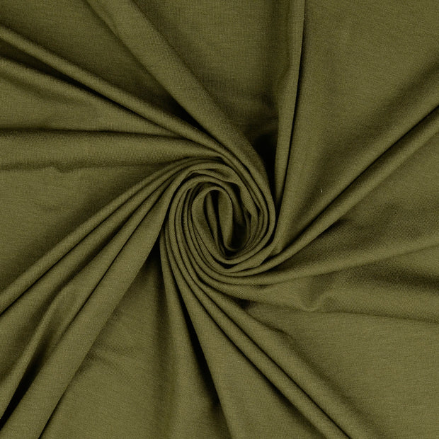 Viscose Jersey fabrik Olivgrün 