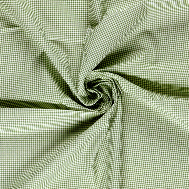 Cretonne fabric Green digital printed 