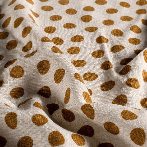  tissu pois Camel