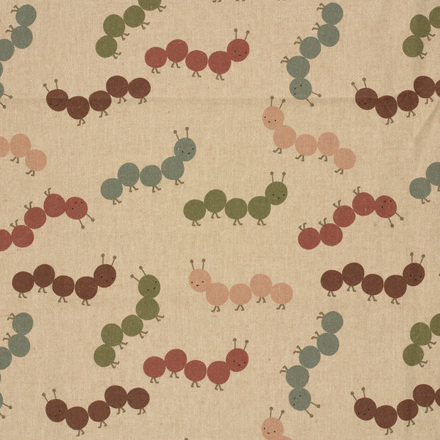 Aspect Lin tissu Beige mat 