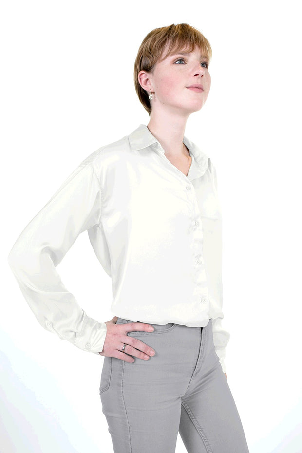 Satin Duchesse fabric Unicolour Off White