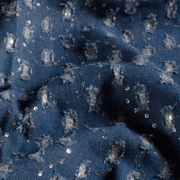 Denim fabric Geometric pattern 