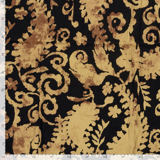 Viscose Twill fabrik Abstrakt Kamel