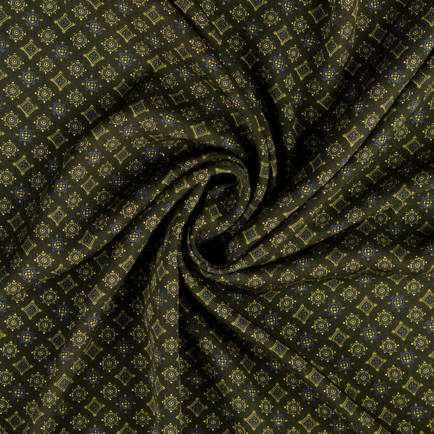 Viscose Twill fabrik Olivgrün 