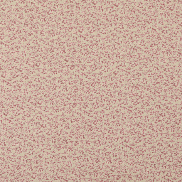Cotton Poplin fabric Dots Old Pink