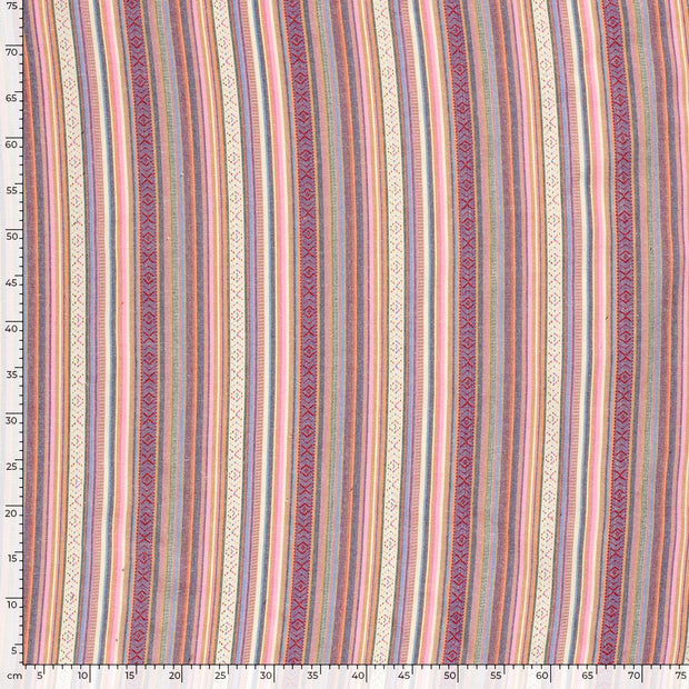 Jacquard fabric Stripes Multicolor