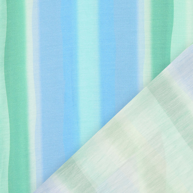 Viscose Poplin fabric turquoise digital printed 