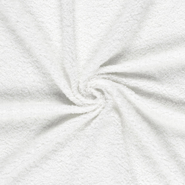 Bouclé tissu Blanc cassé imprimé 