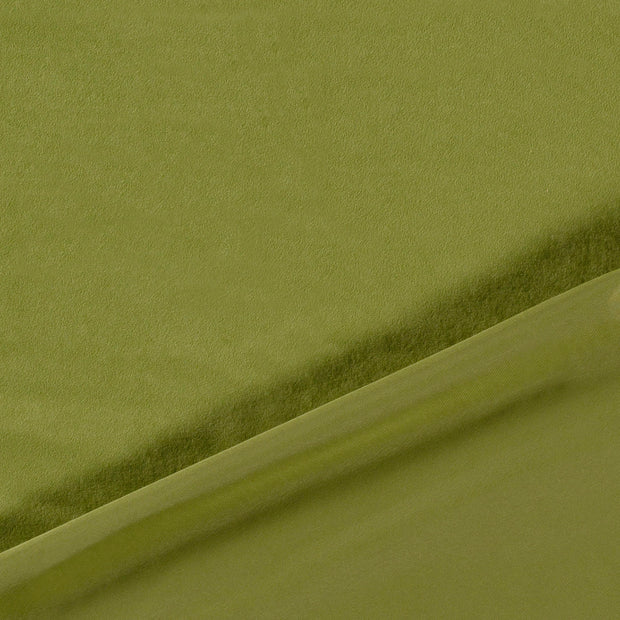 Leather fabric Apple Green coated 