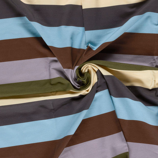 French Terry fabric Baby Blue digital printed 