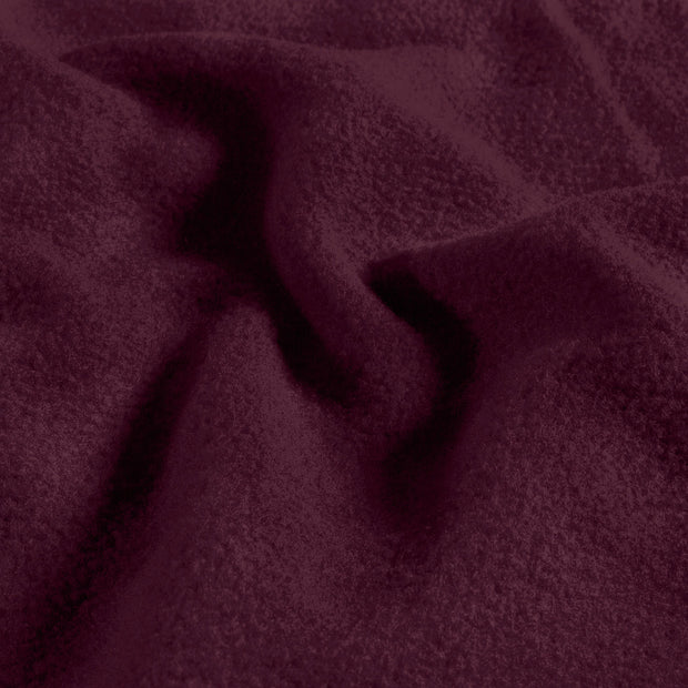 Fleece fabrik Melange Aubergine