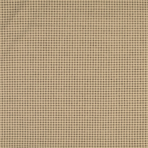 Cretonne tissu Carreaux noir