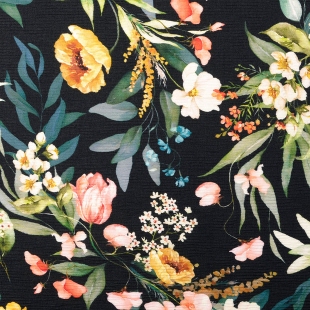Plissé tissu fleurs Multicolore