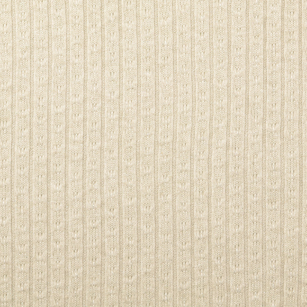 Heavy Knit tissu Unicolore Nude