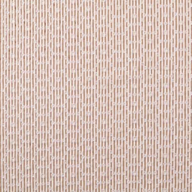 Spitze fabrik Blumen Beige