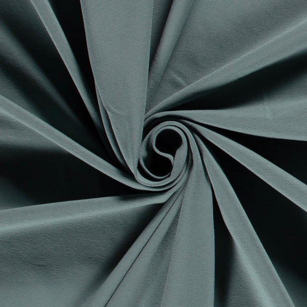 Jersey fabric Unicolour Steel Blue