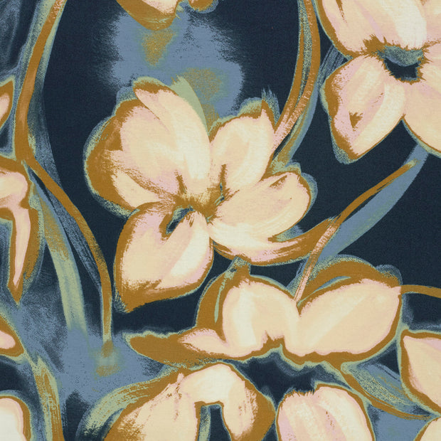 Punta di Roma fabric Navy matte 
