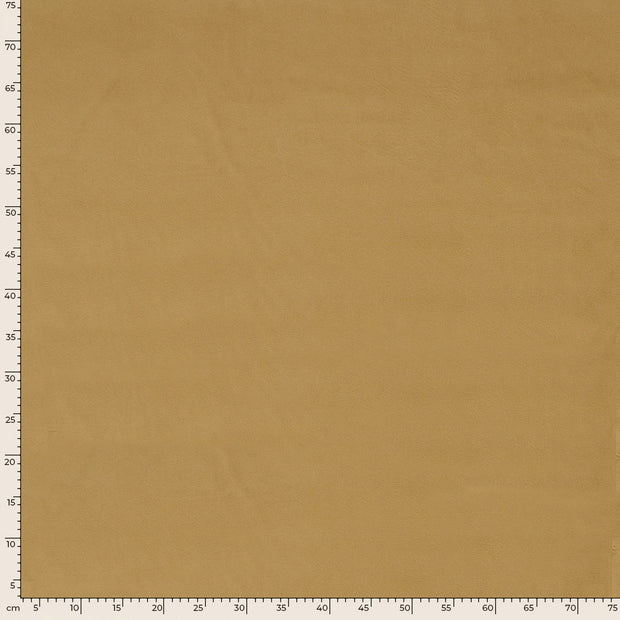 Velvet fabric Unicolour Oker