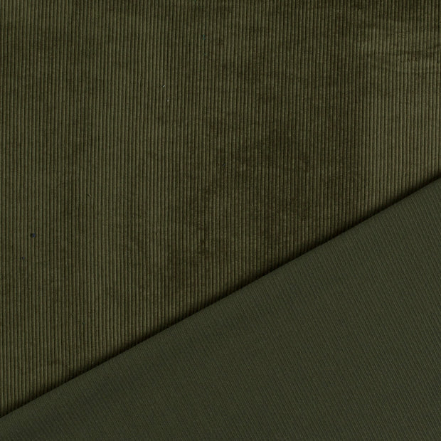 Corduroy 4.5w fabric Olive Green 
