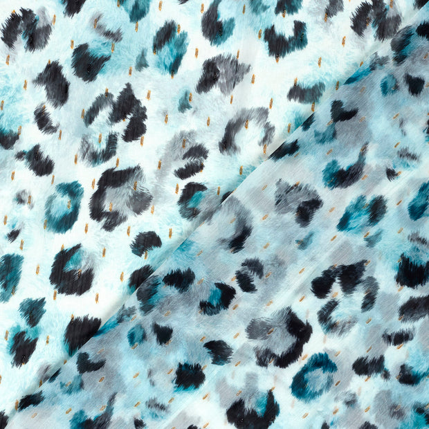 Chiffon tissu Glitter imprimé numérique 