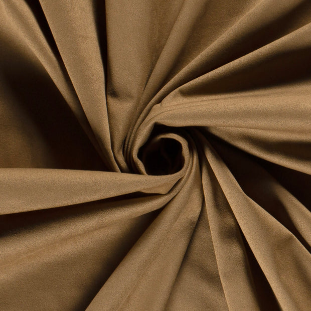 Cuir Suèdé tissu Unicolore Camel
