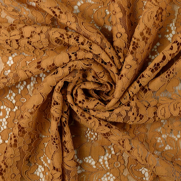 Dentelle tissu Bronze 