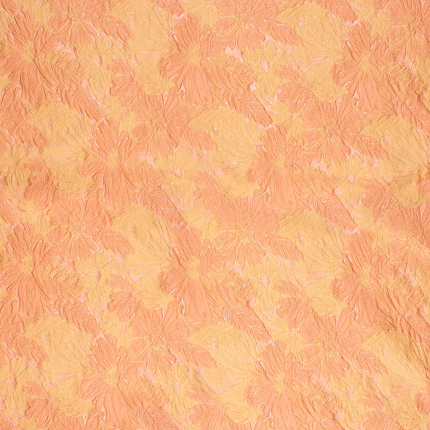 Jacquard fabric Orange shimmering 