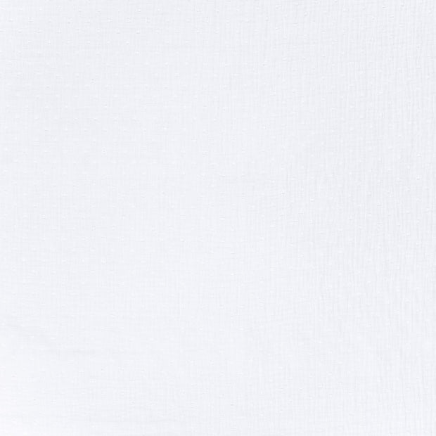 Double gaze tissu Blanc mat 