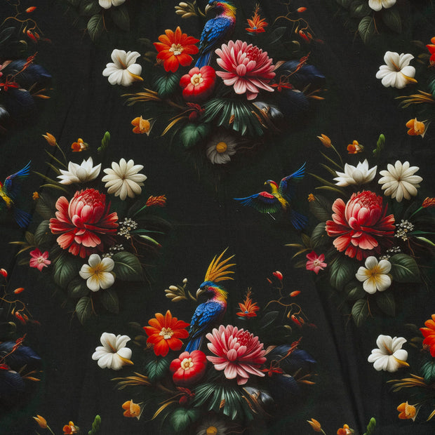 Panama fabric Dark Green matte 