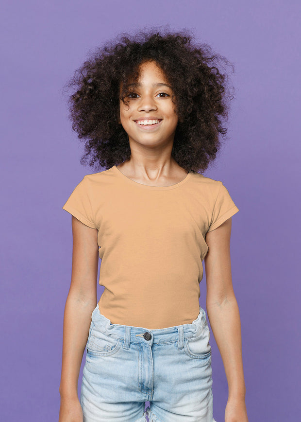 Jersey de Coton GOTS tissu Unicolore Saumon