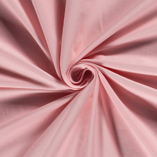 Jersey tissu Unicolore Rose clair