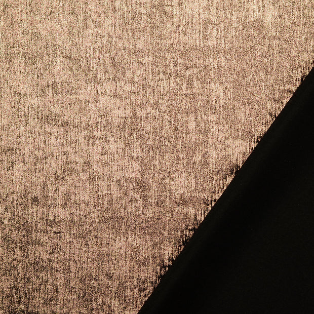 Geweben Polyester fabrik Roségold Lurex 