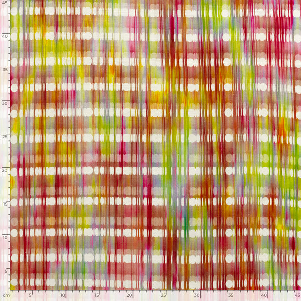 Viscose Lin Chaine et Trame tissu Abstrait Blanc